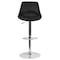 Flash Furniture Contemporary Black Vinyl Adjustable Height Barstool with Chrome Base CH-182050X000-BK-V-GG - alternate 3